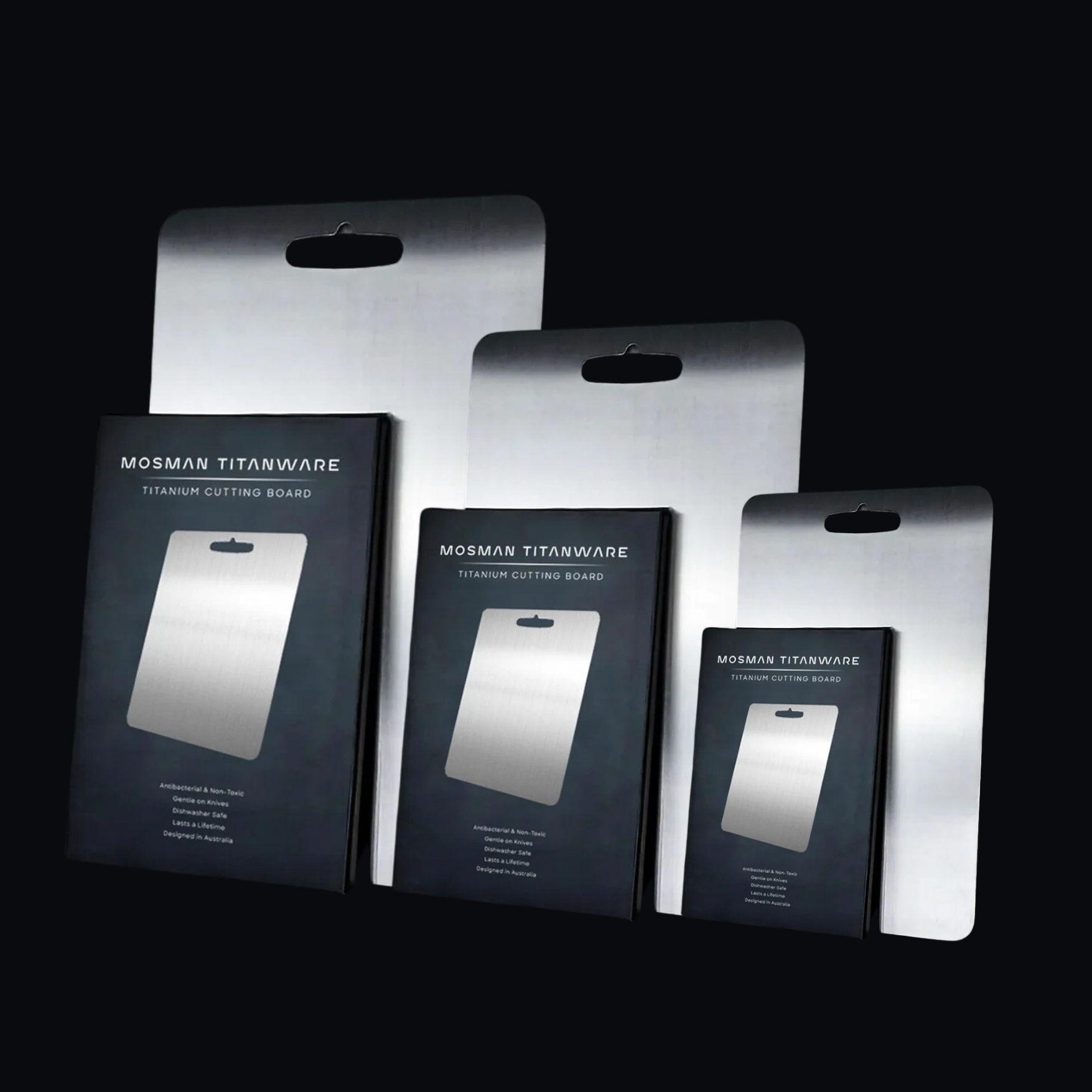 (3 Pcs Bundling) Mosman Titanium Cutting Board